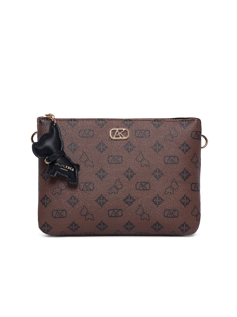 AKIKI London Purely 25 Medium Sling Bag - Brown