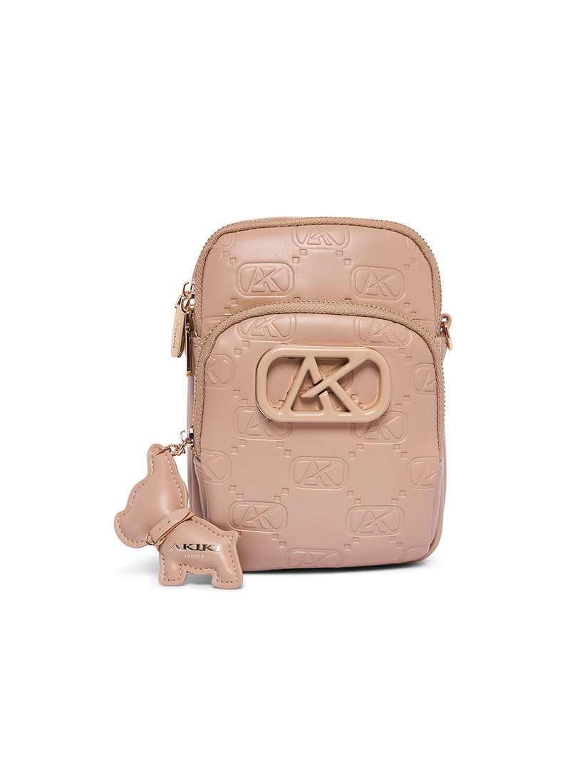 AKIKI London Dalston 14 Medium Sling Bag - Beige