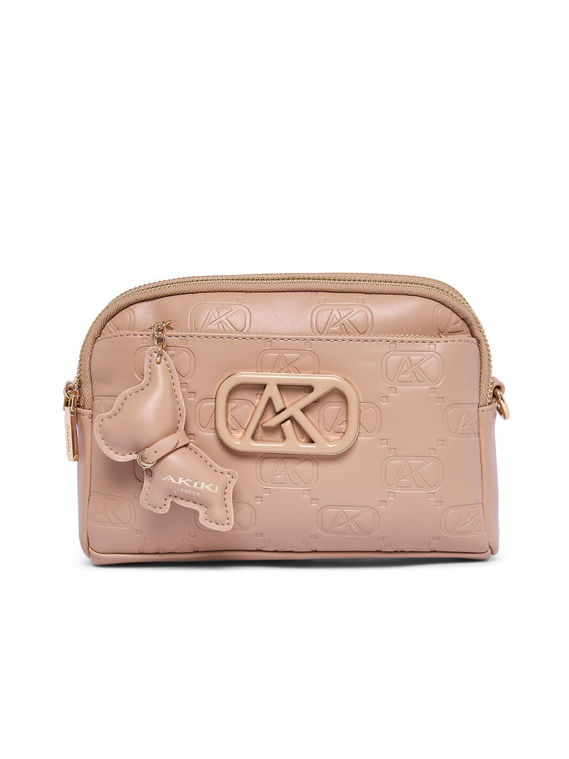 AKIKI London Finsbury 21 Medium Sling Bag - Beige