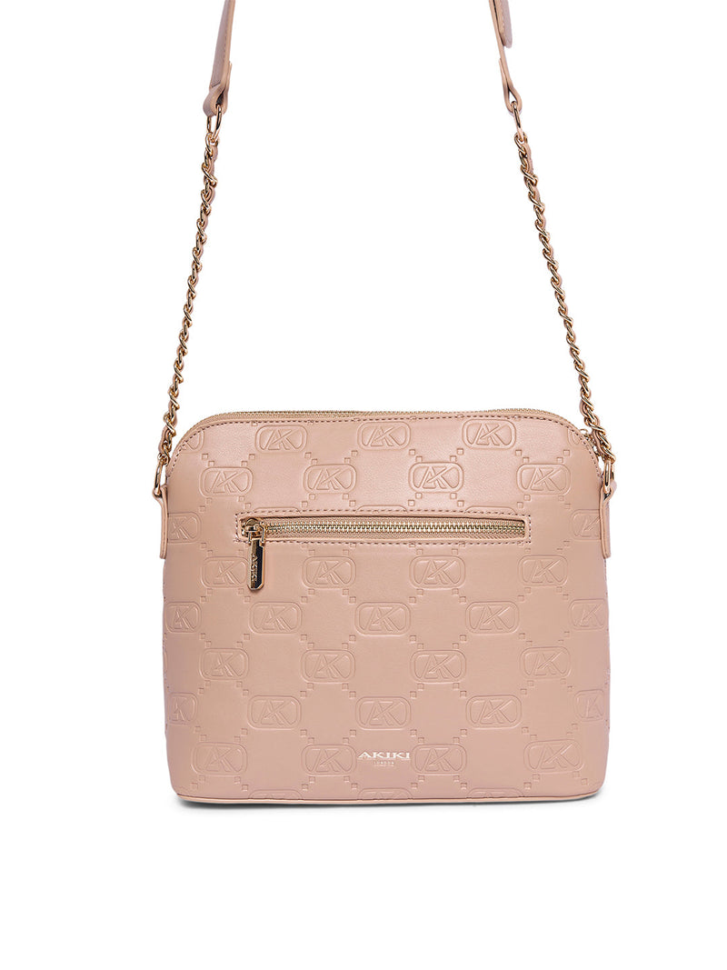 AKIKI London Hatton 24 Medium Sling Bag Beige detail