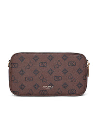AKIKI London Kew 22 Box Small Sling Bag Brown detail