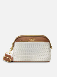 Lavie Luxe Monogram Hemily Sling Bag in Mono Ivory