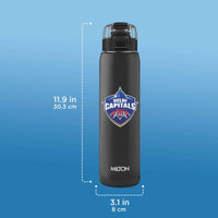 Milton Sports Steel Edge UV Printing Thermoware Bottle With Twin Lid - Delhi Capitals (DC) - Milton