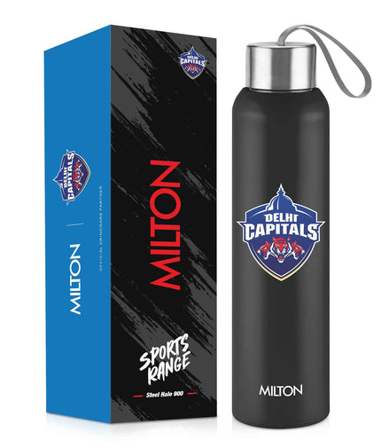 Milton Sports Steel Halo UV Printing Water Bottle - Delhi Capitals (DC) - Milton