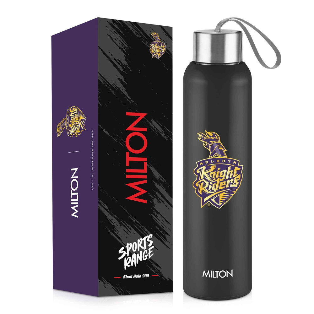 Milton Sports Steel Halo UV Printing Water Bottle - Kolkata Knight Riders (KKR) - Milton