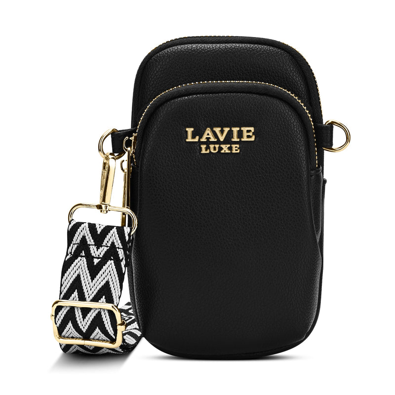Lavie Luxe Mobile Vertical26 Mobile Sling Bag in Black
