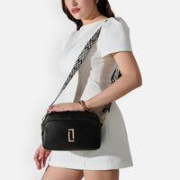 Lavie Luxe Soft Sophie 2 Compartment Sling Bag in Black