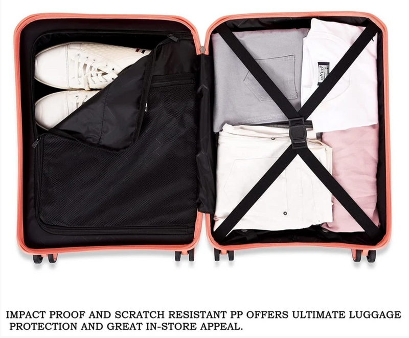 IT Luggage Momentous Trolley Fusion Coral — handle detail