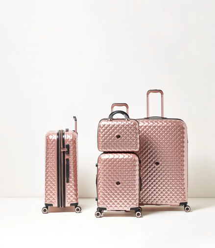 Glitzy-Plus (Metallic Rose Gold) Fashionable | Expandable | TSA Lock - image 2 of 8 - Luggage bag