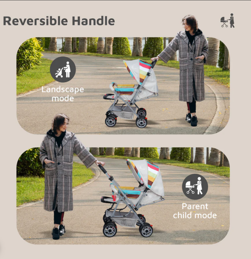 Lollipop Lite Stroller - Travel Friendly, Easy To Fold, Reversible Handle, Wheel Lock, Adjustable Leg Rest - image 6 of 7 - Baby Stroller