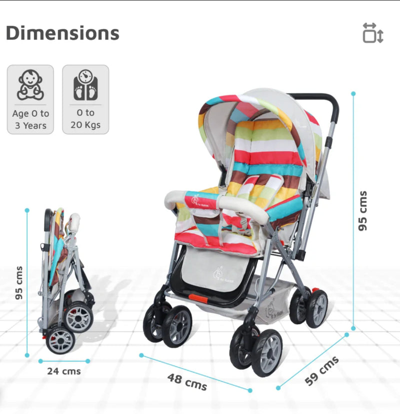 R for Rabbit Lollipop Lite Stroller — side view