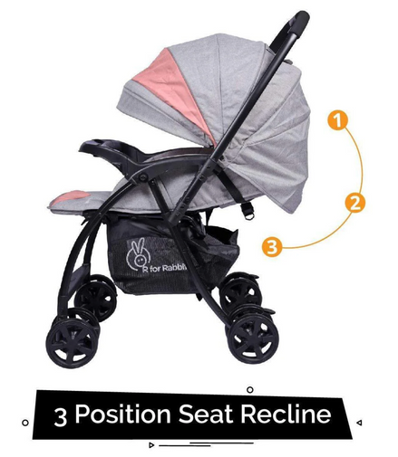 Sugar Pop Stroller - 3 Position Seat Recline, Easy One Hand Fold, Reversible Handle, UV Resistant Sun Canopy - image 2 of 7 - Baby Stroller