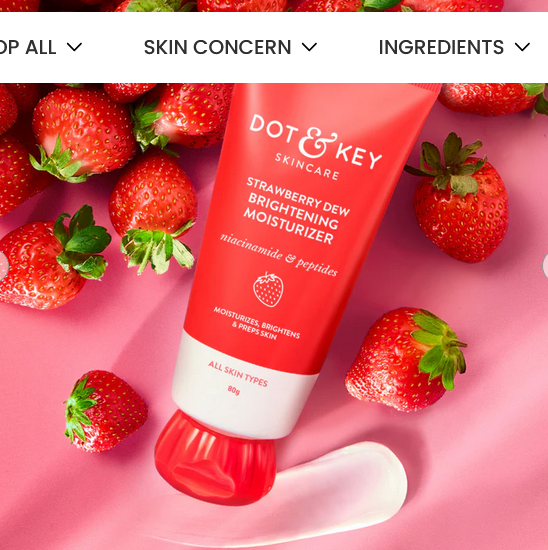 Dot & Key Strawberry Dew Brightening Moisturizer with Niacinamide & Peptides