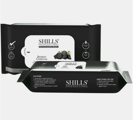 Shills Bamboo Charcoal  Wipes Pack Of 5pcs. - image 1 of 1 - Makeup Removers