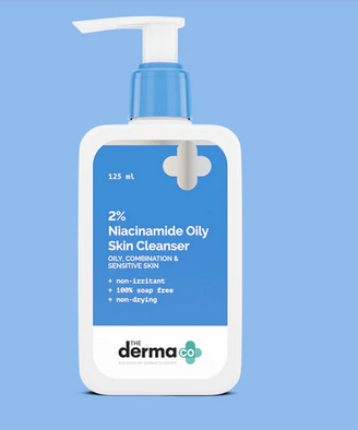 The Derma Co 2% Niacinamide Oily Skin Cleanser (125 ml) | Oil Control Face Wash for Acne-Prone & Sensitive Skin