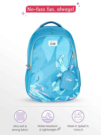 Genie Sea Bloom 36L School Backpack - Steel Blue