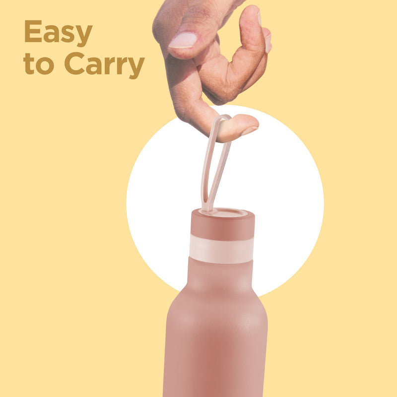 Milton Smarty Thermosteel Bottle Pink - close-up detail