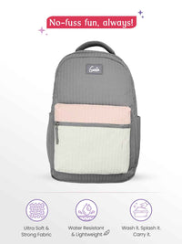 Genie Snuggle 36L Laptop Backpack With Raincover - Grey