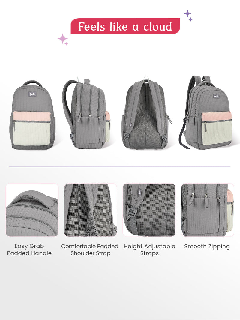 Genie Snuggle 36L Laptop Backpack Grey