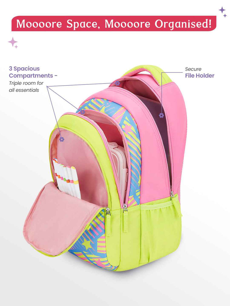 Genie Sparkit 36L School Backpack - Neon Green