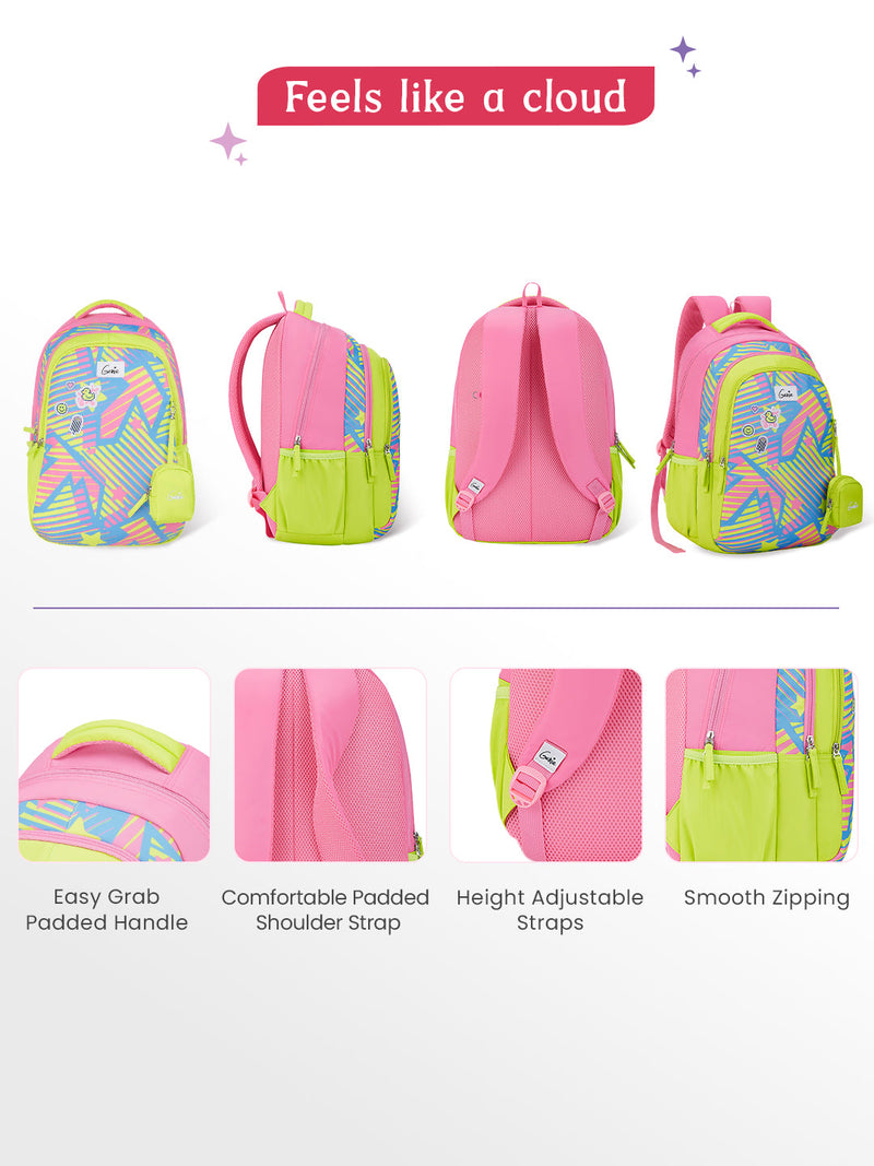 Genie Sparkit 36L School Backpack Neon Green — view 5