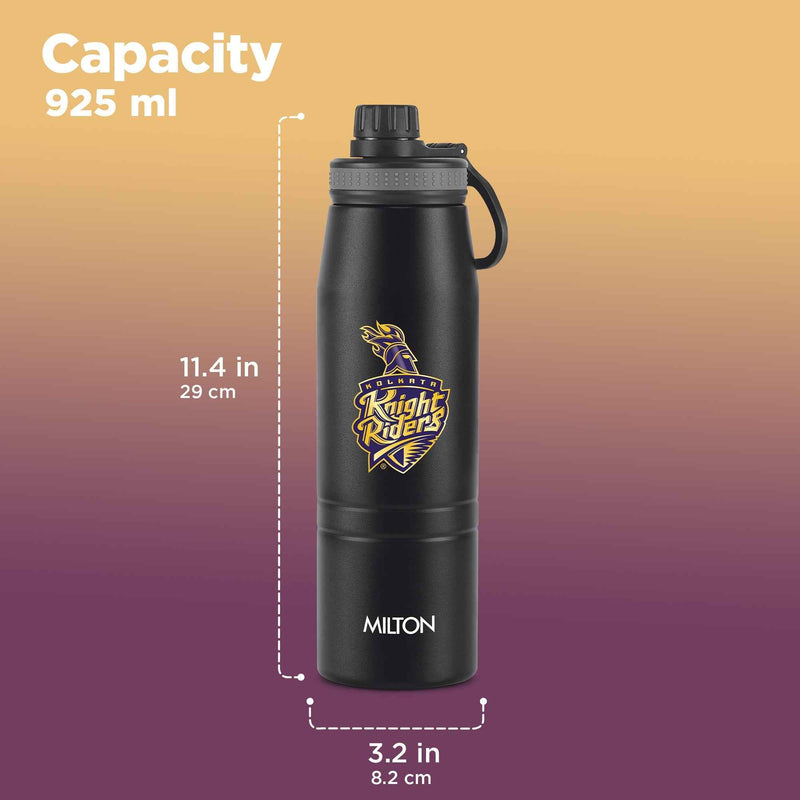 Milton Sports Sparkle UV Printing Thermosteel Bottle - Kolkata Knight Riders (KKR) - Milton