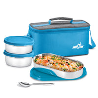 Milton Steel Champ Stainless Steel Tiffin — side view