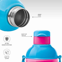 Milton Steel Barbie Kids Sipper Bottle