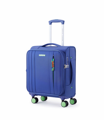 American Tourister Trippin Softside Spinner Trolley Blue