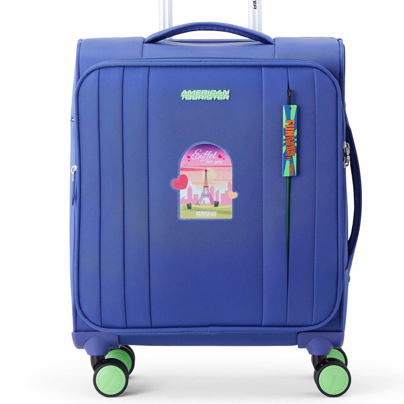 American Tourister Trippin Softside Spinner Trolley Blue