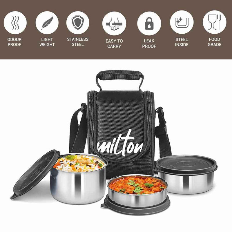 Milton Tasty Lunch Stainless Steel Tiffin Set