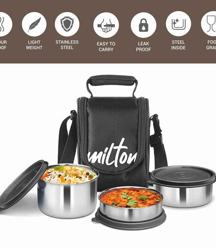 Milton Tasty Lunch Stainless Steel Tiffin Set