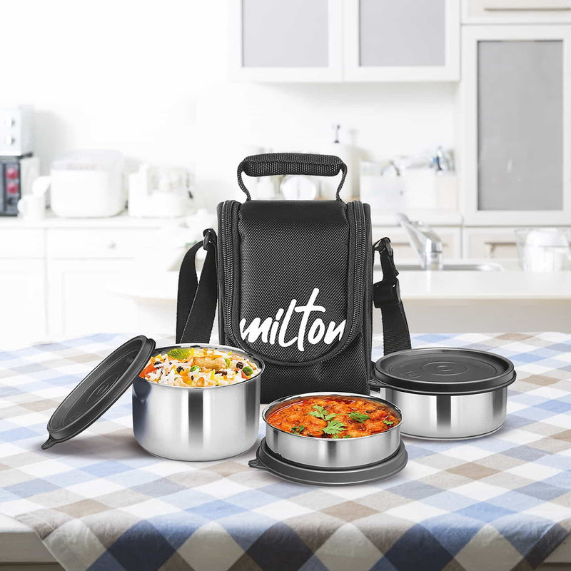 Milton Tasty Lunch Stainless Steel Tiffin Set — main view