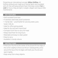 Tasty Lunch Combo Steel Tiffin (Milton) - image 5 of 13 - Lunch Box Sets