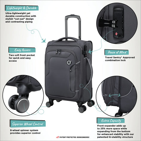 IT Luggage Teleported Cabin Soft Luggage