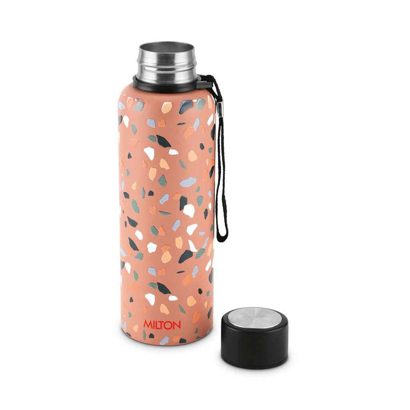 Milton Textured Marble Stones 3D UV Printed Aura Thermosteel Bottle