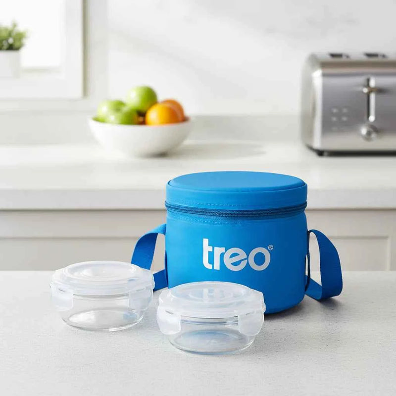 Sky Lite Borosilicate Round Tiffin (Treo By Milton) - image 2 of 3 - Food Storage Containers
