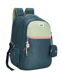 Genie Twist 40L Laptop Backpack With Raincover - Dark Green