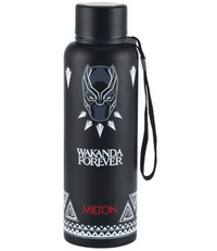 Milton Black Panther Wakanda Forever 3D Print Thermosteel Bottle 725ml — front view