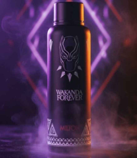 Milton Black Panther Wakanda Forever 3D Print Thermosteel Bottle 725ml