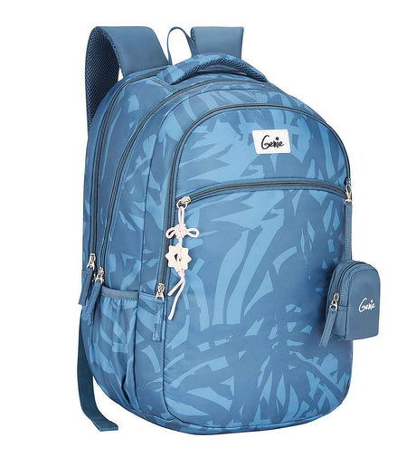 Genie Velora 40L Laptop Backpack With Raincover - Steel Blue