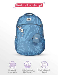 Genie Velora 40L Laptop Backpack With Raincover - Steel Blue