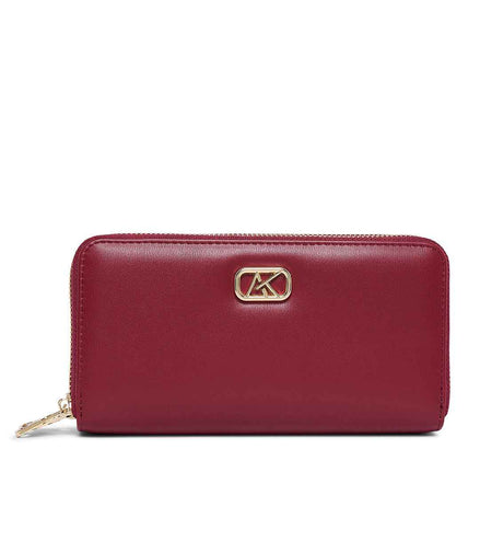 AKIKI London Wellsbury 2 Compartments Zip Around Large Wallet