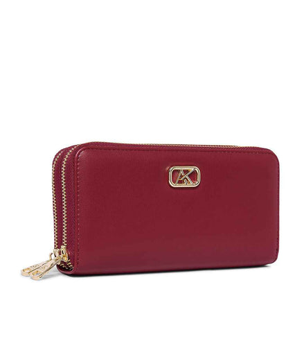 AKIKI London Wellsbury 2 Compartments Zip Around Large Wallet