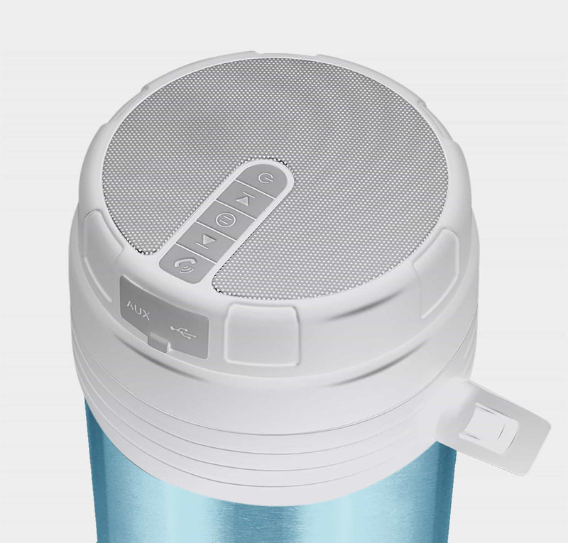 Milton Woofer Thermosteel Tiffin with Bluetooth Speaker 900ml — side view