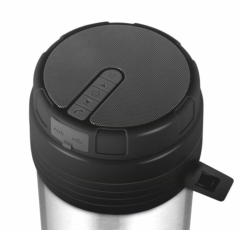 Milton Woofer Thermosteel Tiffin with Bluetooth Speaker 900ml — back view