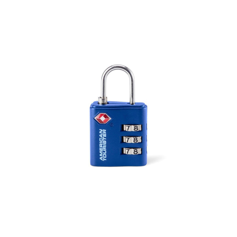 American Tourister TSA 3-Dial Lock Blue