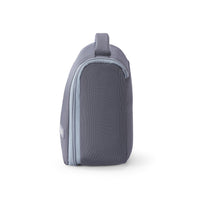 American Tourister travel toiletry kit Grey — open showing internal divider