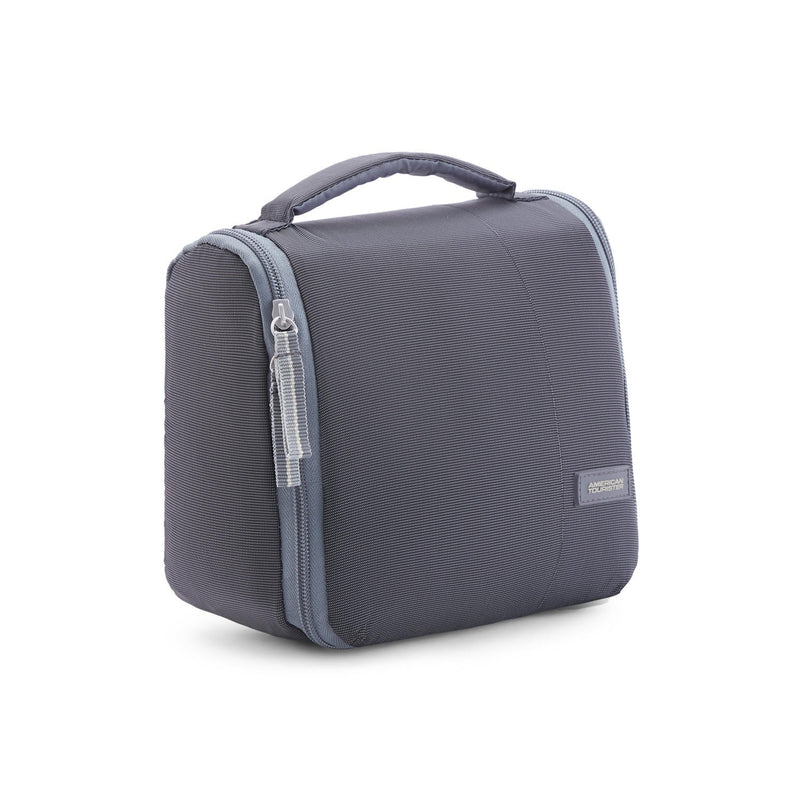 American Tourister travel toiletry kit Grey — lifestyle shot