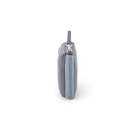American Tourister Grey passport holder — open showing card slots